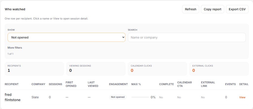 PitchTracker filter set to Not opened